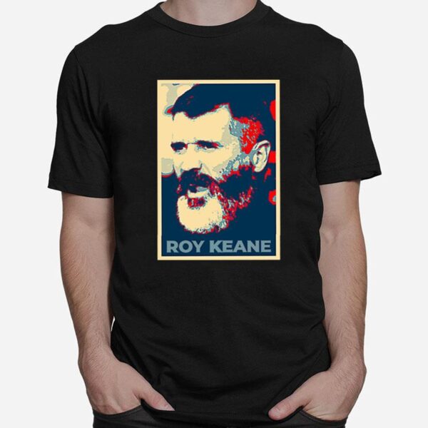 Digital Art Of Roy Keane Manchester United T-Shirt