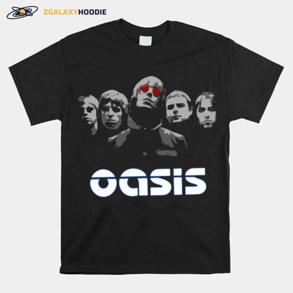 Digital Design Oasis Band T-Shirt