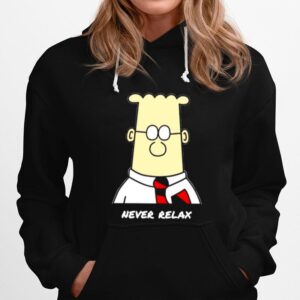 Dilbert Never Relaxes Hoodie