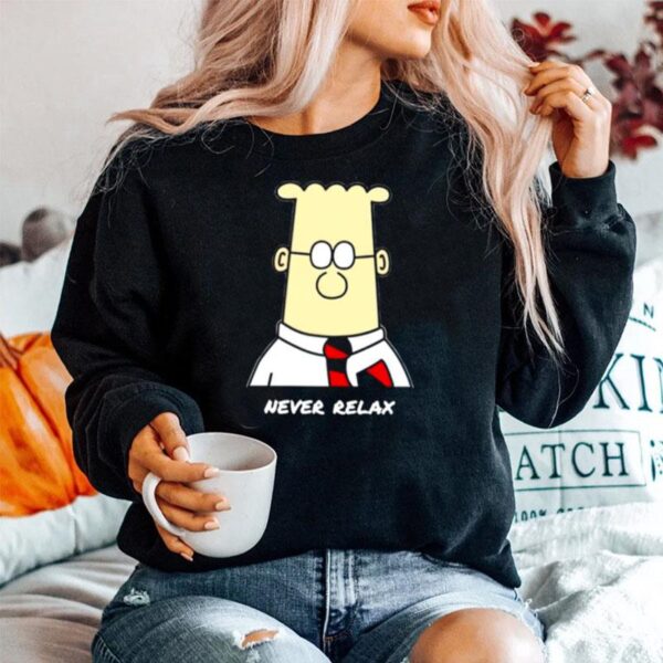 Dilbert Never Relaxes Sweater