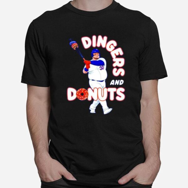 Dingers And Donuts Baseball T-Shirt