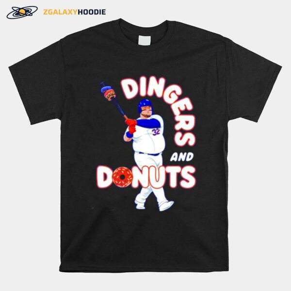 Dingers And Donuts Baseball T-Shirt