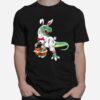 Dino Bunny Rabbit Eggs Basket Tee T-Shirt