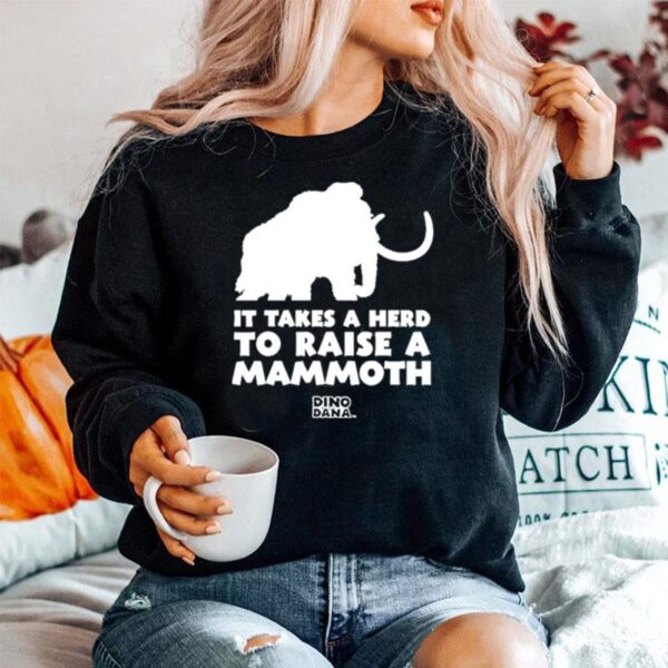 Dino Dana White Mammoth Sweater