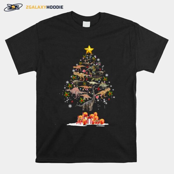 Dinosaur Christmas Tree T-Shirt