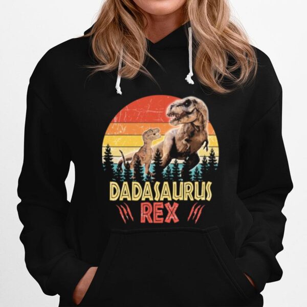 Dinosaur Daddysaurus Rex Vintage Hoodie