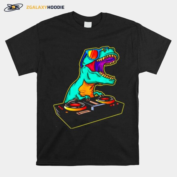 Dinosaur Dj Party Club T-Shirt