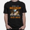 Dinosaur Face Mask Halloween Buckle Up Buttercup You Just Flipped My Witch Switch T-Shirt