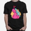 Dinosaur Mom With Baby Dinosaur Pink Mothers Day T-Shirt