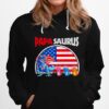 Dinosaur Papasaurus Olivia Owen Ethan American Flag Hoodie