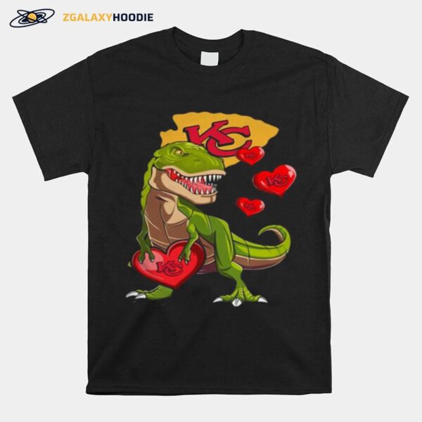 Dinosaur T Rex Mashup Kansas City Chiefs T-Shirt