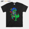 Dinosaur T Rex Pirate Jolly Roger Halloween Costume T-Shirt