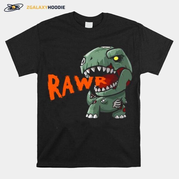 Dinosaur T Rex Rawr Mummy Pumpkin Halloween T-Shirt