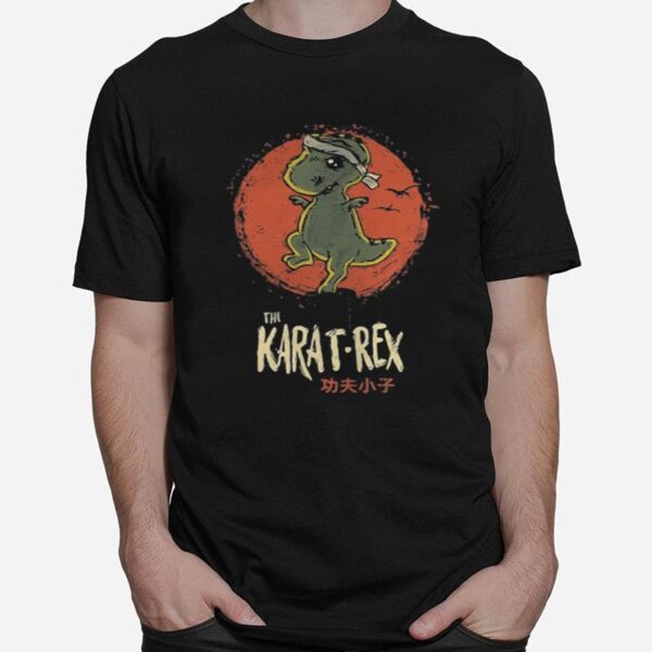 Dinosaur The Karat Rex Japanese Sunset Halloween T-Shirt