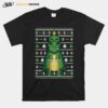 Dinosaur Ugly Christmas T Rex Holiday T-Shirt