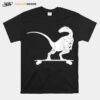 Dinosaurs On Longboard Skater T-Shirt