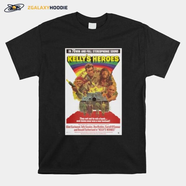 Directed By Brian G Hutton 1970 Oddball Kellys Heroes T-Shirt