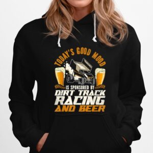 Dirt Track Racing Race Sprint Car Vintage Beer Hoodie