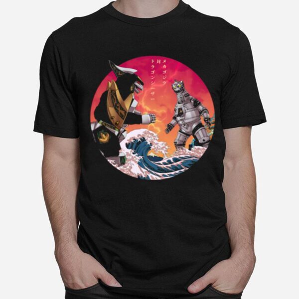 Discover Japan Mechagodzilla Vs Godzilla T-Shirt