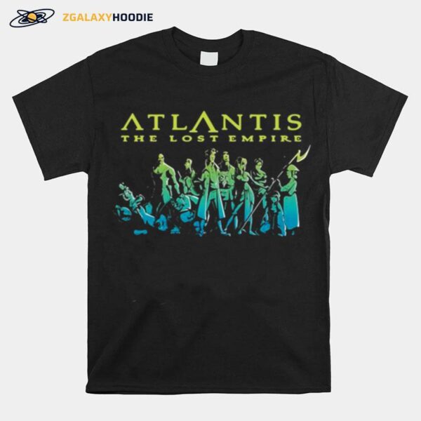 Disney Atlantis The Lost Empire Characters Gradient T-Shirt