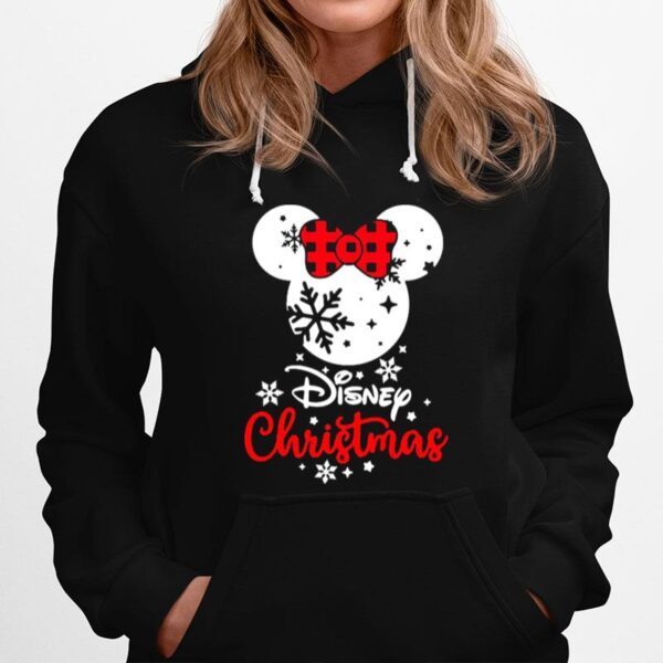 Disney Christmas Mickey Red Bow Hoodie