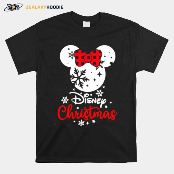 Disney Christmas Mickey Red Bow T-Shirt