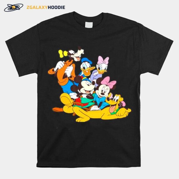 Disney Classic Group Pose Mickey Mouse Donald Duck Goofy T-Shirt