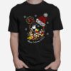 Disney Design Lovely Santa Hat Christmas Of Mickey Donald Duck T-Shirt