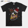 Disney Design Lovely Santa Hat Christmas Of Mickey Donald Duck T-Shirt