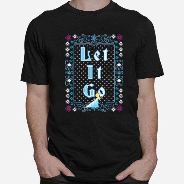 Disney Frozen Elsa Let It Go Ugly Christmas T-Shirt