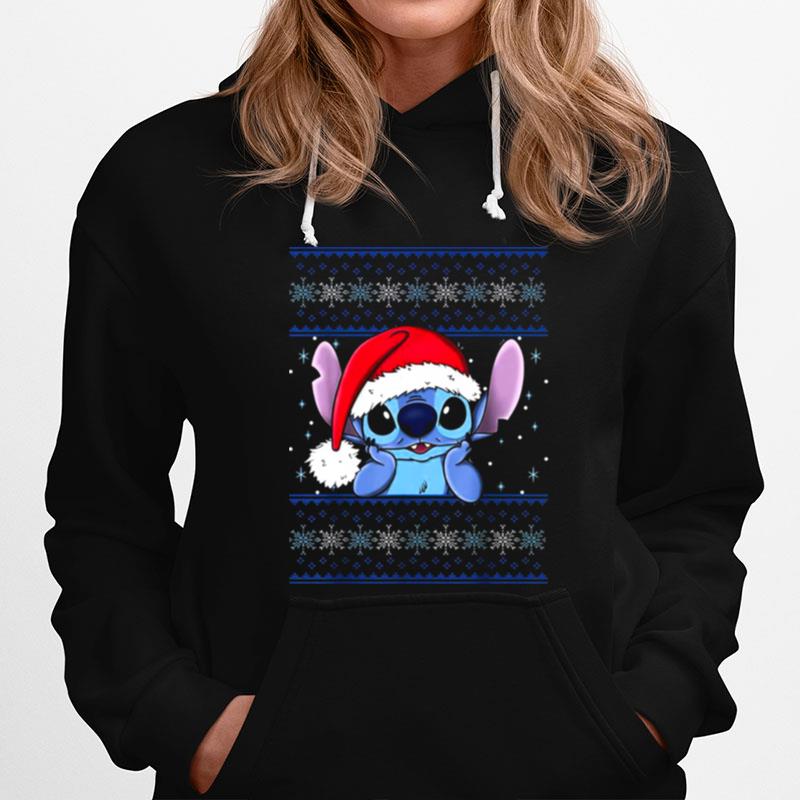 Disney Lilo Stitch Christmas Stitch Ugly Christmas Hoodie