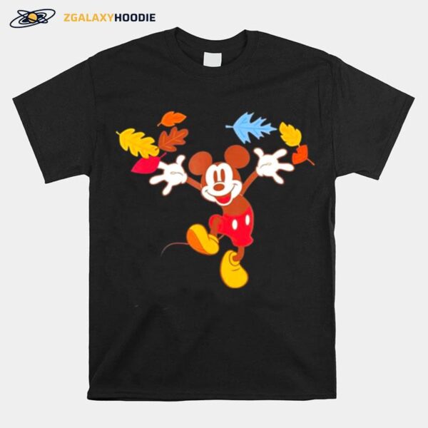 Disney Mickey Mouse Thanksgiving Autumn Fun T-Shirt