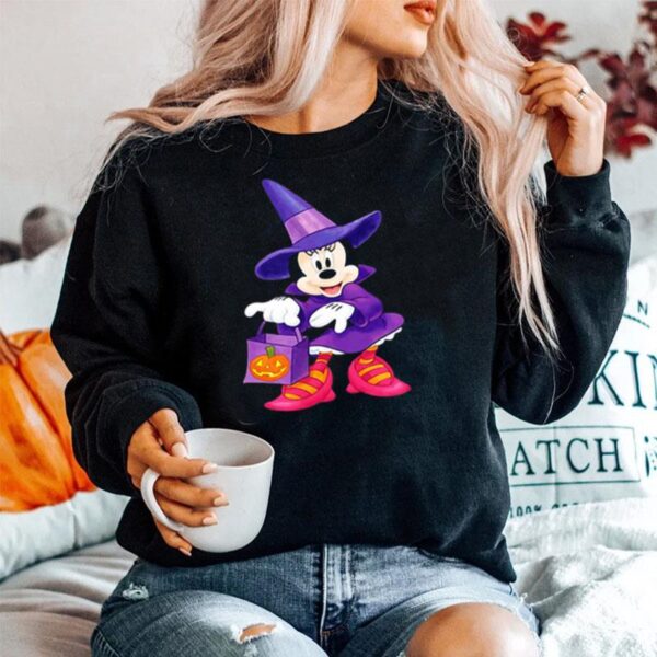 Disney Minnie Mouse Trick Or Treating Halloween Sweater