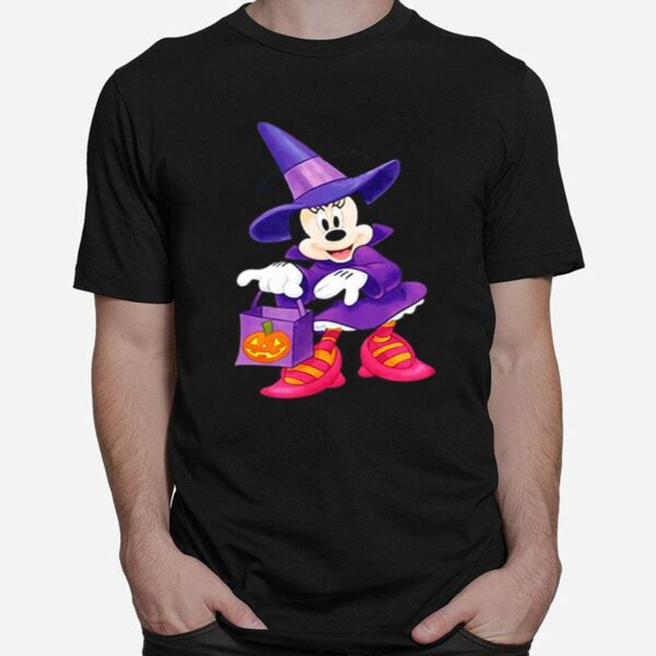 Disney Minnie Mouse Trick Or Treating Halloween T-Shirt