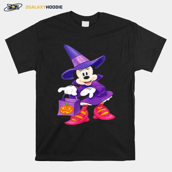 Disney Minnie Mouse Trick Or Treating Halloween T-Shirt