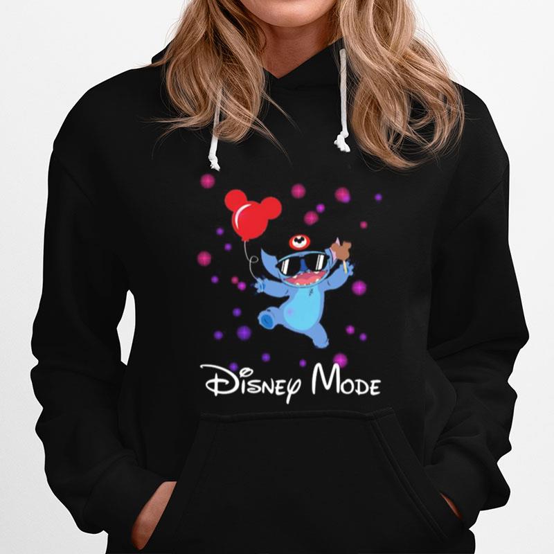 Disney Mode Stitch Holding Balloon Mickey Mouse Hoodie