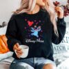 Disney Mode Stitch Holding Balloon Mickey Mouse Sweater