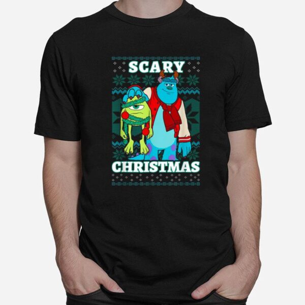 Disney Pixar Monsters Inc. Christmas Scary Ugly Christmas T-Shirt