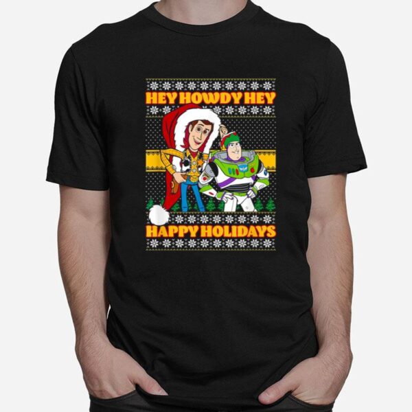 Disney Pixar Toy Story Christmas Hey Howdy Ugly Christmas T-Shirt