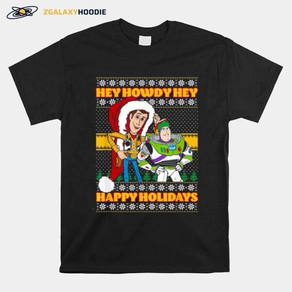 Disney Pixar Toy Story Christmas Hey Howdy Ugly Christmas T-Shirt