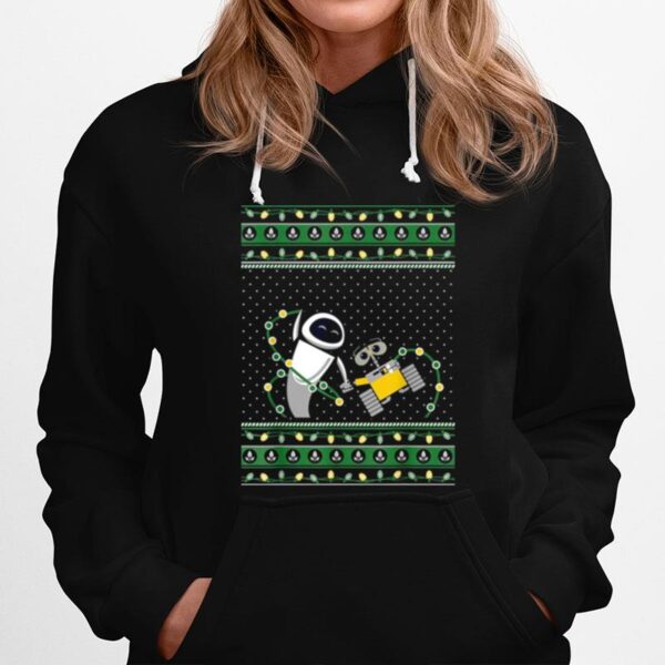 Disney Pixar Wall E Eve Ugly Christmas Hoodie