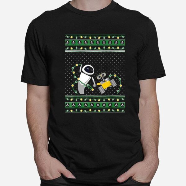 Disney Pixar Wall E Eve Ugly Christmas T-Shirt