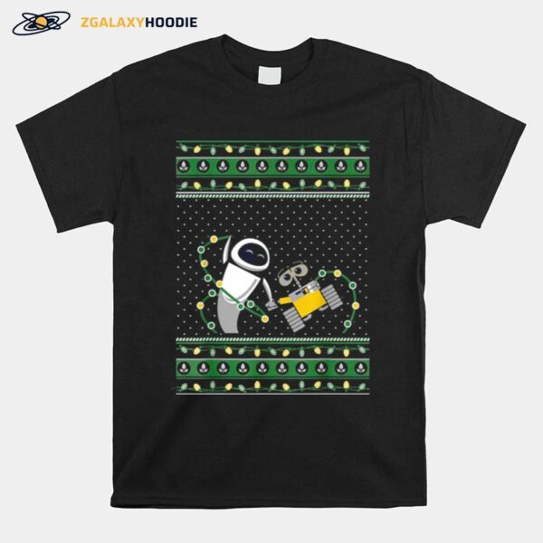 Disney Pixar Wall E Eve Ugly Christmas T-Shirt