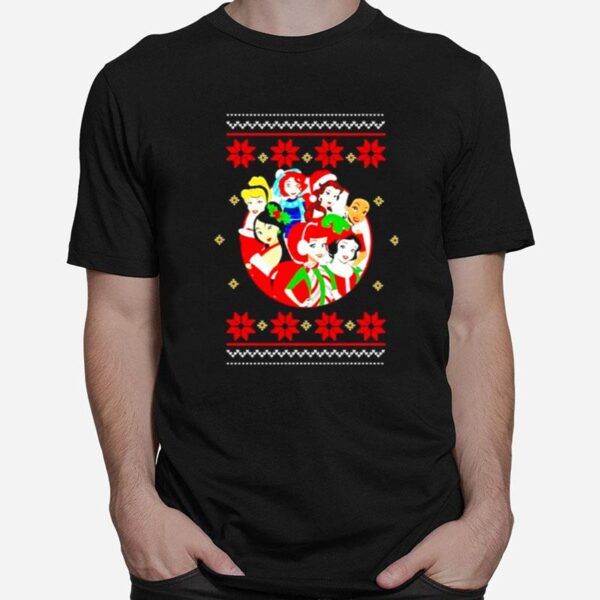 Disney Princess 2022 Ugly Christmas Sweater T-Shirt