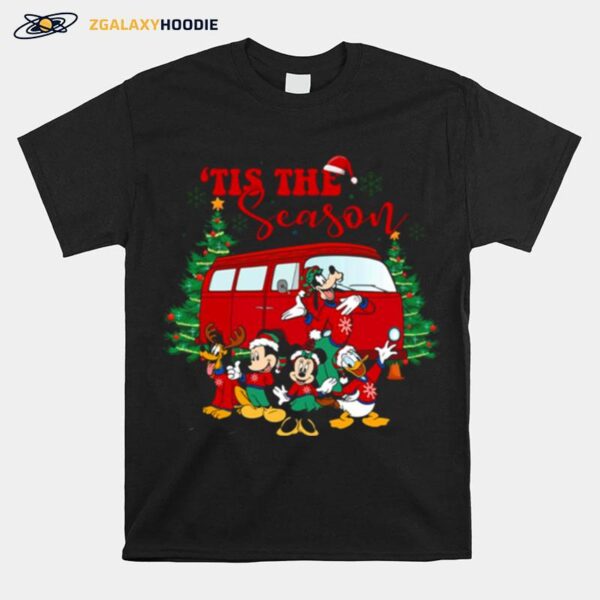 Disney The Red Christmas Truck Til The Season Mickey T-Shirt