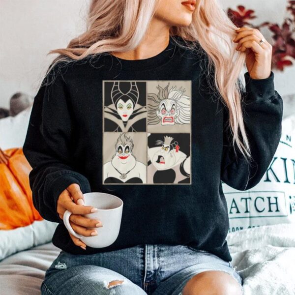 Disney Villains Malificent Ursula Cruella Sweater