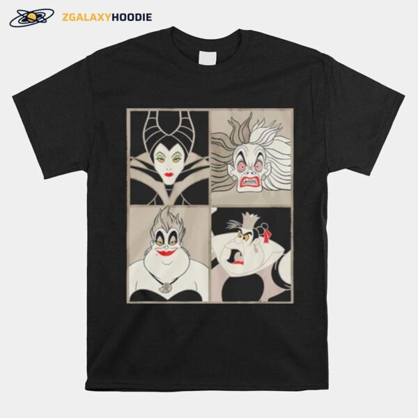 Disney Villains Malificent Ursula Cruella T-Shirt
