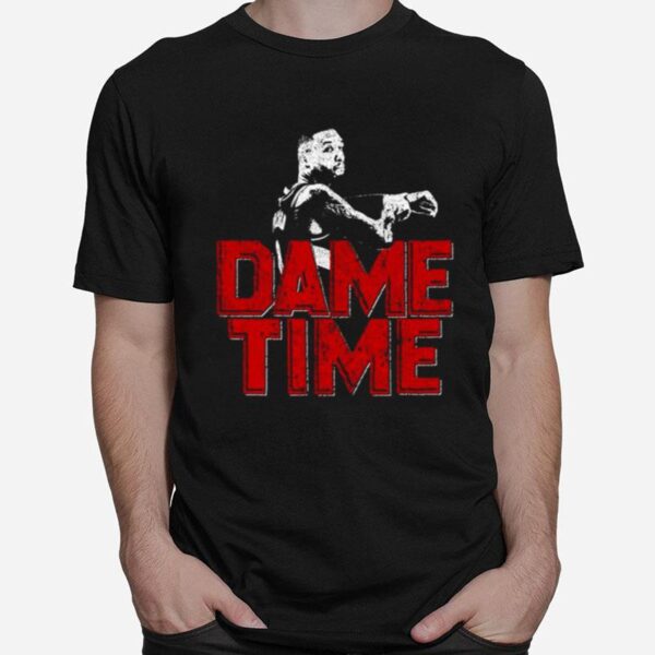 Distressed Design Dame Time Damian Lillard T-Shirt