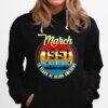 Distressed Retro March 1951 70Th Birthday Hoodie