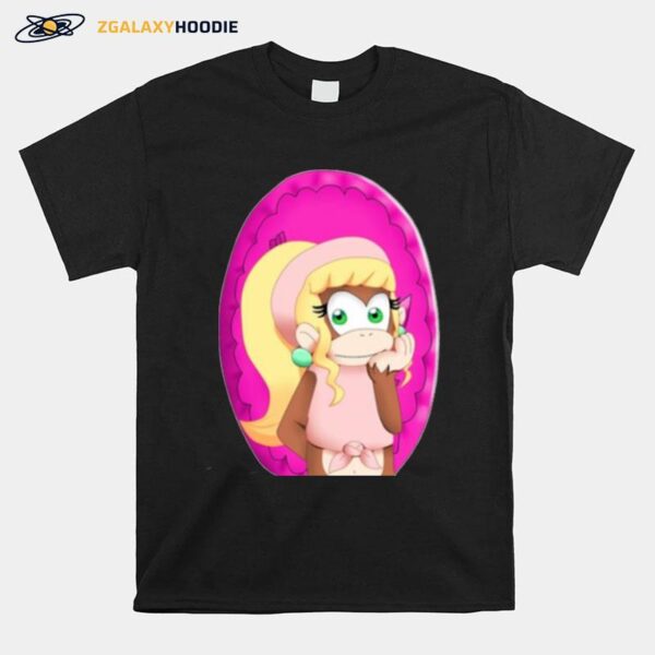 Dixie Kong With Banana Coin Donkey Kong T-Shirt